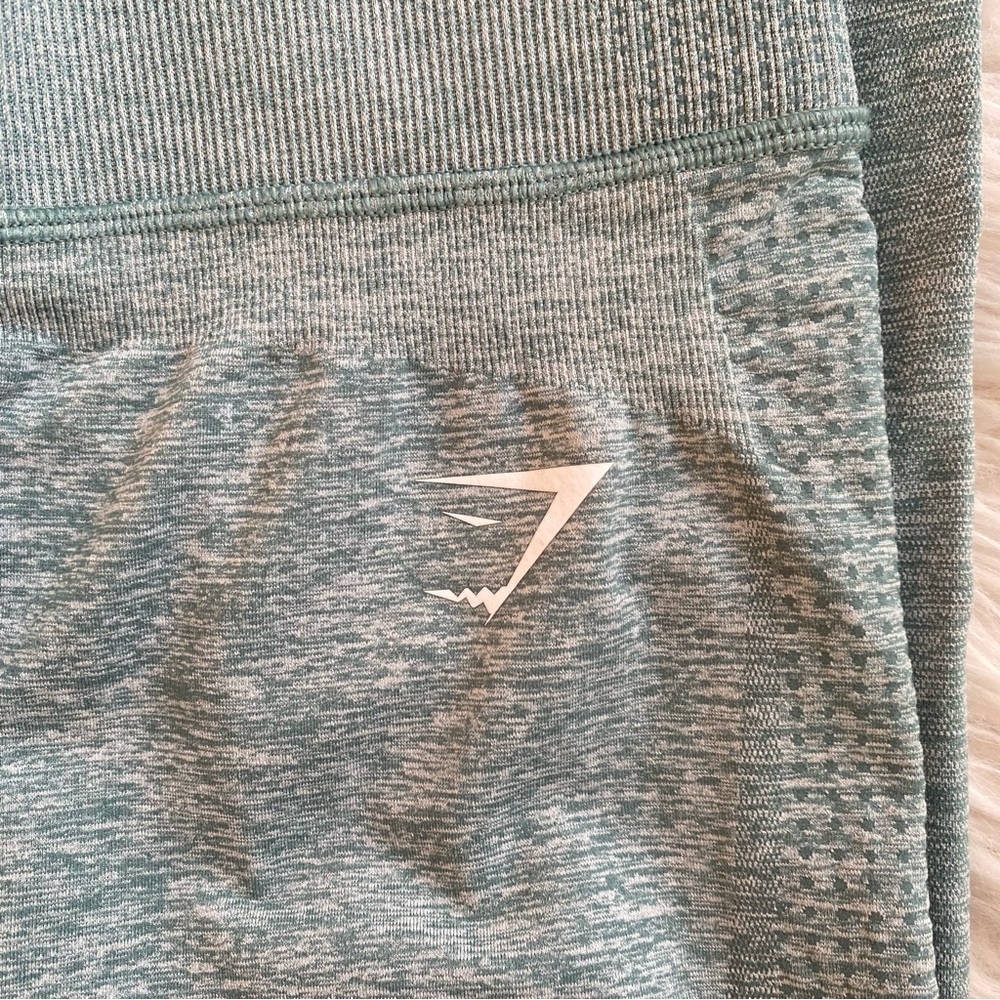 Gymshark Vital Rise Seamless Leggings Women’s Size Small Washed Jade Marl - Picture 11 of 16